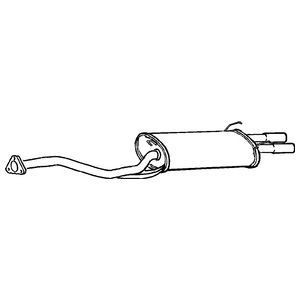 Klarius rear exhaust tail pipe - tail,