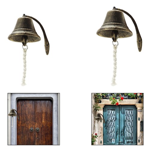 Cast iron door bell decorative - door,