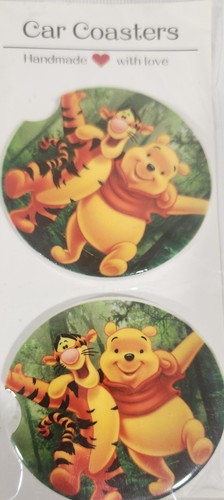 Ceramic car coaster winnie the - car,