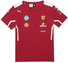 Scuderia Ferrari F1 Official KIDS Team T-Shirt PUMA Red 2025