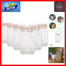 Vintage glass clip top - vintage, jars