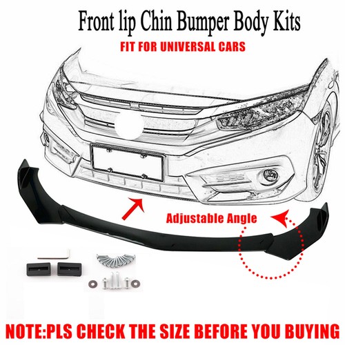 Gloss black front - bumper, lip