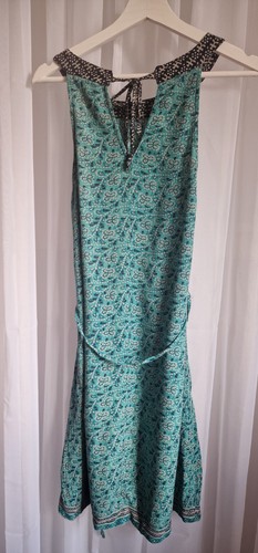Fat face teal floral halter - teal,