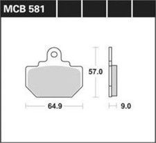 LG MCB 591 Brake Pads, Front