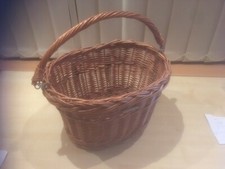 Wicker bicycle basket - front -  make BASIL - new unused