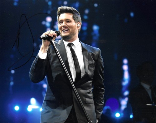 Michael buble signed 10x8 - signed,