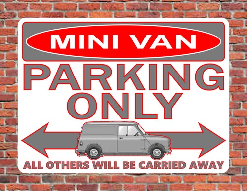 Mini van parking - parking, sign