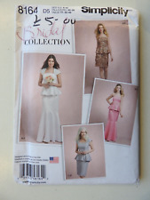 Simplicity 8164 sewing pattern Bridal  Separates Top Skirt sizes US 4-12 UNCUT