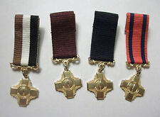 FOR MILITARY SERVICE MINIATURE MEDAL - CHOICE OF RIBBON COLOUR