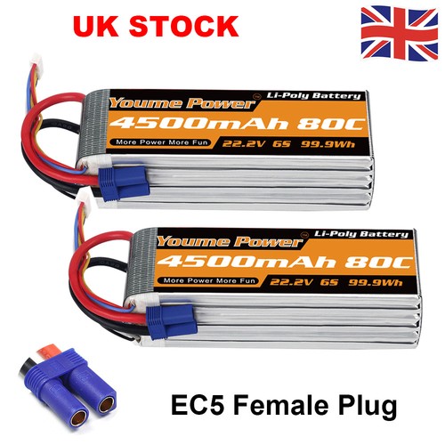 Youme 4500mah 6s ec5 - 22.2v,