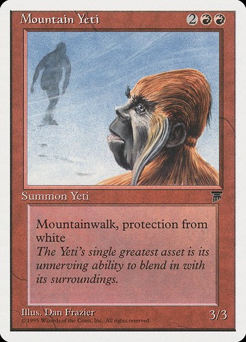 Mtg mountain yeti - yeti, (053)