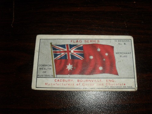 Cadbury trade card flag - cadbury,