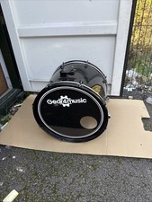 Free P&P.  No Legs. 22”. 22x16” Bass Drum. No Legs. 22. Black Finish. No Legs.