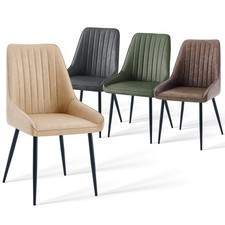 Set of 2/4 Dining Chairs Faux