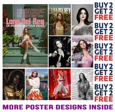 LANA DEL REY POSTER ART PRINT A4 A3 SIZE - BUY 2 GET ANY 2 FREE
