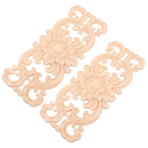 2pcs vintage wood carved - 2pcs,