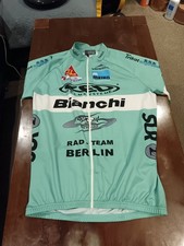 Vintage Cycling jersey shirt  pro team Bianchi Nalini size XXXL,made in Italy