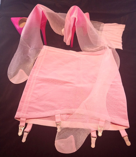 Sissy pink open - sissy, girdle