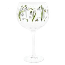 Christmas Gin Glass Floral