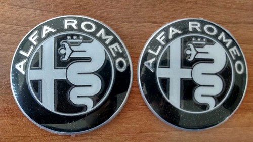 2pcs black white alfa - alfa, romeo