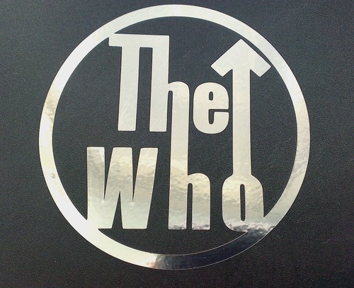 The who chrome decal sticker - the,