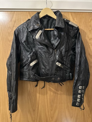 Vintage 80s cropped leather - 80s,