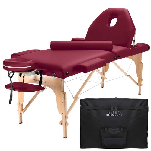 Portable burgundy massage - portable,