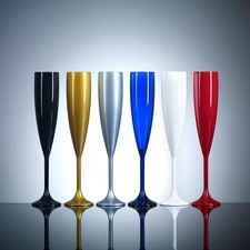 Coloured plastic champagne - coloured,