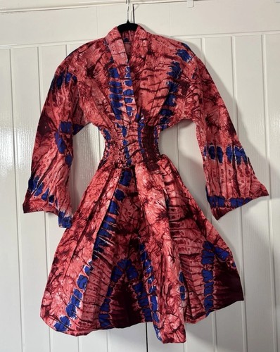 Women adire smocked waist - adire,