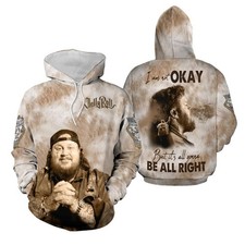 Jelly Roll The Beautifully Broken Tour 2024 I Am Not Okay 3D Hoodie Kids