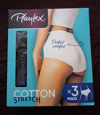 Black Playtex Cotton Stretch