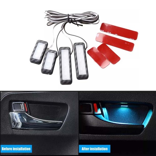 Ice blue car interior door - blue,