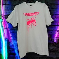 THE PRODIGY - White & Neon Pink T-Shirt - Small-4XL  - unofficial - inspired by