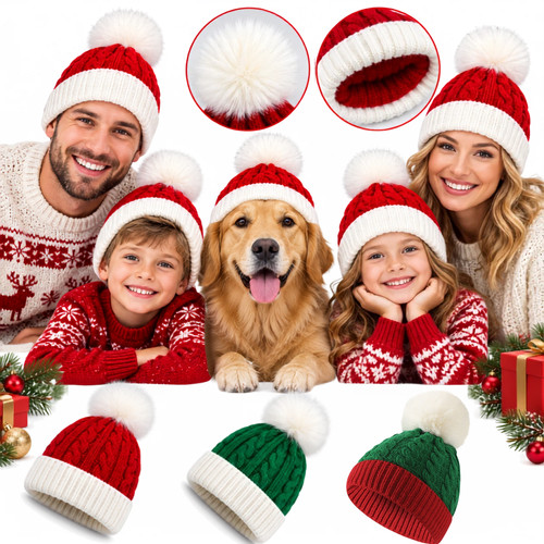 Christmas knitted bobble - christmas,