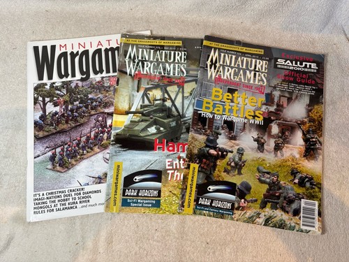 Miniature wargames magazine - 3x,