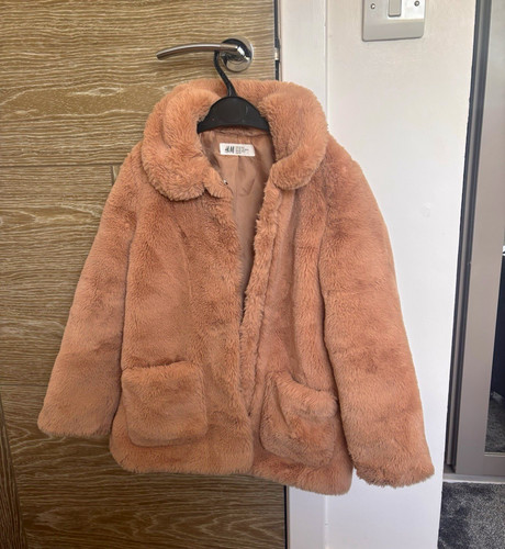 Girls pink faux fur - girls,