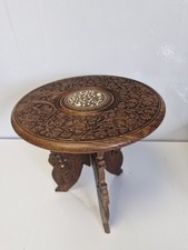 Vintage Hand Carved Inlaid