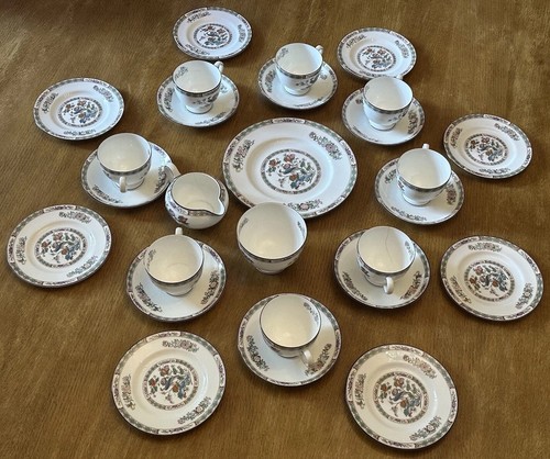 Wedgwood kutani crane cake tea - kutani,