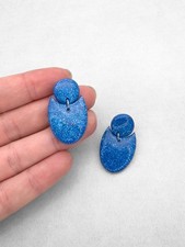 Blue Cobalt Earrings Handmade