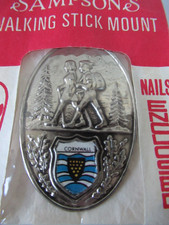 CORNWALL WALKING STICK BADGE / MOUNT  SAMSPONS BRAND NEW