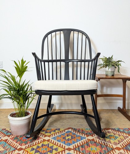 Black ercol rocking chair - ercol,
