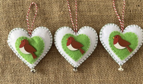 Felt heart christmas - felt,
