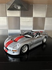 Bburago Shelby Series 1 Diecast Model Car 1 /18 Scale Silver Red