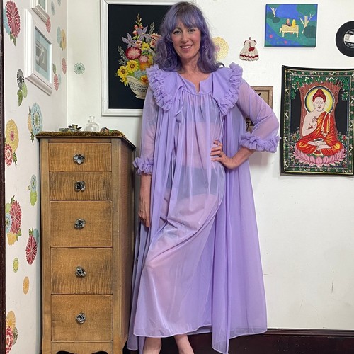 Vintage lavender nightie and - vintage,