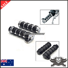 Black 1" 25mm handgrips harley