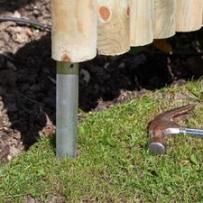 Log Roll Galvanised Stakes