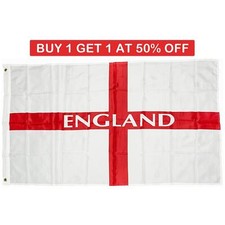 England Flag St George English National Flag  Football Euro Cup Fooball 5x3Ft