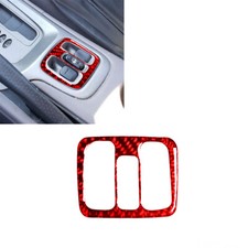 1pcs Red Carbon Fiber Power Window Switch Interior Trim For Toyota Celica 2000-0