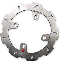 Braking rear brake disc wave