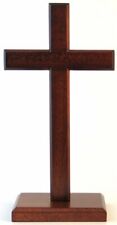 Standing Wooden Cross for church, chapel, school.  Catholic, Christian 10cm size
